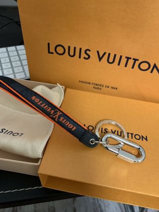 Louis Vuitton M67773 Luv Lanyard Key Holder Racing Line Rare All 4