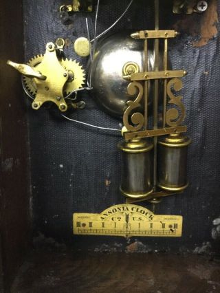 Magnificent Antique Eastlake Ansonia Parlor Clock w 2 Cherubs & Alarm Function 9