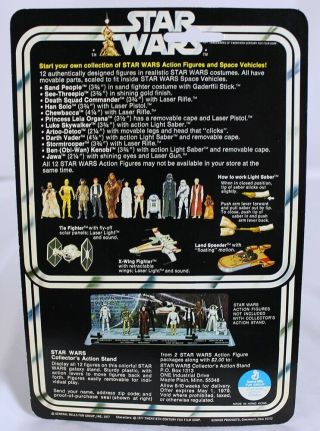 1978 Vintage Star Wars Carded 12 Back - C C - 3PO Action Figure // C1 3