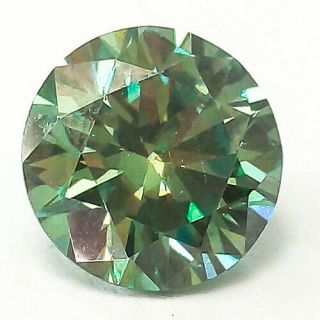 1.  97cts 7.  1mm Round If Rare Certified Fancy Green Natural Diamond