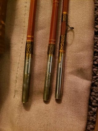 Vintage 7 ' Wright & McGill Bamboo fly fishing rod LOOK 7