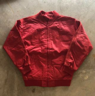 Vintage 80’s Adidas Leather Jacket And Pants Large Wu Tang Rap Tee Yeezy Run DMC 2