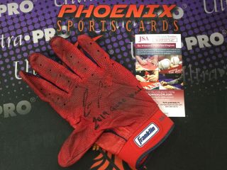 Ronald Acuna Auto Signed Game Batting Glove Rare Inscribed Ra13 Jsa