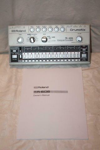 Roland Tr - 606 Drumatix Analog Drum Machine Synthesizer Vintage 80 