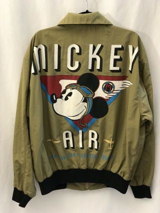 Mickey Air By J.  G.  Hook Vintage Lightweight Windbreaker Bomber Jacket Size Xl