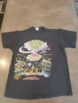 Vintage Green Day Dookie Tour Shirt 1994 Made In Usa Size L (fits Like Small)