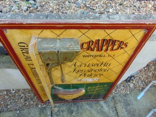 EARLY WOODEN ADVERTISING TRADE SIGN for THOMAS CRAPPER ' S WATERFALL NO.  2 8