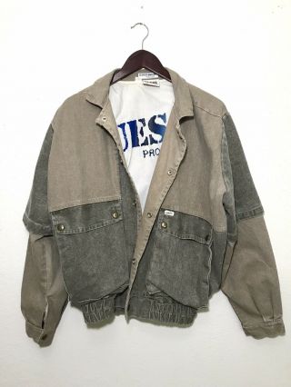 Vintage 80s 90s Guess Jeans Mens Denim Jacket Rare Size Small Georges Marciano