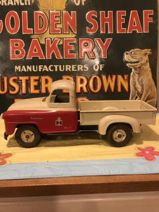 Vintage Steel Ih International Harvester Tru Scale Farm Pick Up Truck Toy