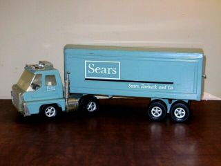 Vintage 1970’s Ertl Sears Roebuck Metal Semi Truck & Trailer