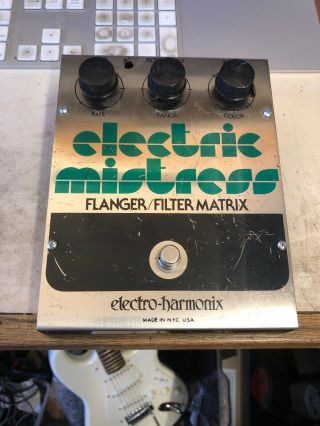 Vintage Electro Harmonix Electric Mistress Flanger/filter Matrix Effects Pedal