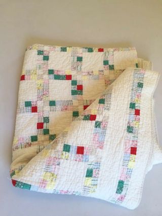 Ralph Lauren Vintage Archived Patchwork Quilt Full/queen Shabby Country Cottage