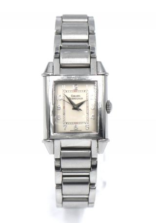Ladies Girard Perregaux Vintage 45 Wristwatch 25910 Stainless Steel Box Tag
