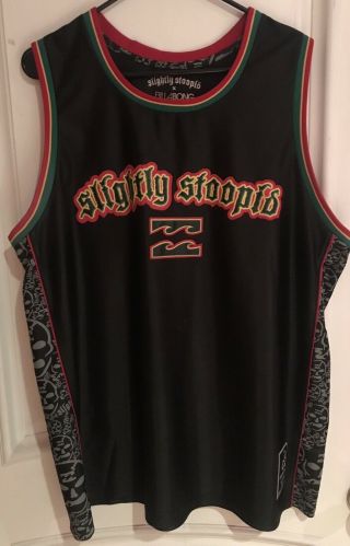 Slightly Stoopid X Billabong Limited Edition Basketball Jersey Xl Very Rare