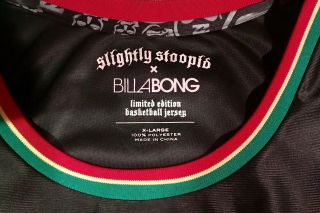 Slightly Stoopid x Billabong Limited Edition Basketball Jersey XL VERY RARE 5