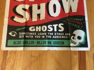 Spook Show Theater Poster Window Card DR.  NEFF VINTAGE 3