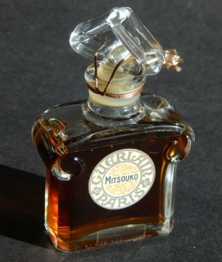 Vintage Guerlain Mitsouko Perfume 1 Fl Oz W Twisted Stopper That Is Frozen
