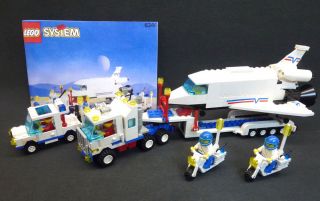 Vintage Lego 6346 Town City Shuttle Launching Crew Complete With 5 Minifigures