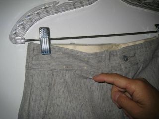 Vintage 1950s LEVI ' S CASUALS Cinch Back Salt Pepper Trousers Pants Size 30 X 27 5