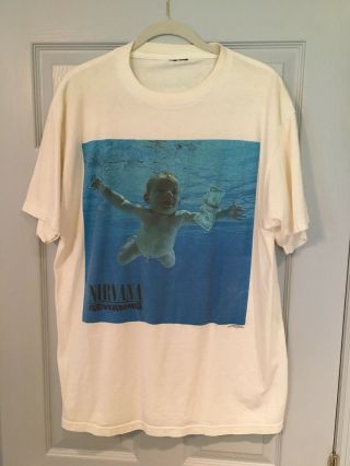 Vintage 1992 Nirvana Nevermind T Shirt Xl Giant Usa 2 - Sided Kurt Cobain 90s