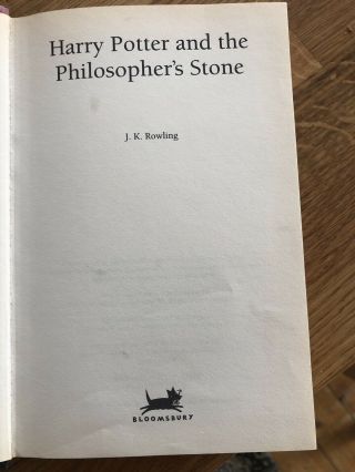 Rare First edition 3rd Imprint Harry Potter And The Philosopher’s stone 5
