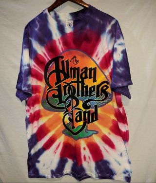 Vintage Concert T - Shirt Allman Brothers 30 Year Anniversary Tour Sz Xl Tie Dye
