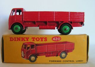 Vintage 1954 - 1961 Dinky Toys 420 Leyland Forward Control Lorry (red) Nm/mib