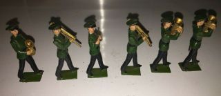 RARE Vintage BRITAINS Military MARCHING Band LEAD Figures 5
