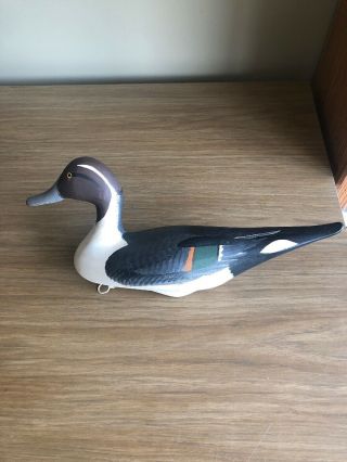 Captain Harry Jobes Pintail Duck Decoy Signed And Dated 1998