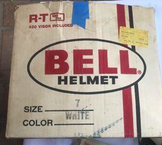 Vintage Bell Toptex RT Helmet W/ Box 1976 With Brochure & 2