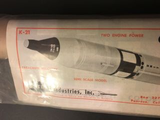 Estes K - 21 Gemini Titan Gt - 3 Scale Flying Model Rocket Kit – Rare