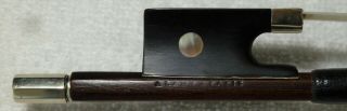 Antique Vintage Old French Violin Bow Stamped A.  Lamy A Paris