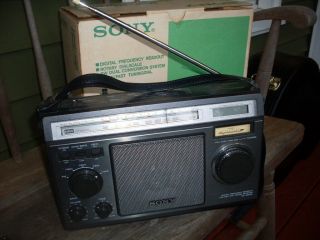 Sony Icf 6500 W Vintage Japan 5 Band Short Wave Box