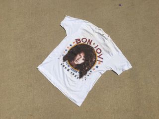 Rare Vintage 1989 Bon Jovi Tour T Shirt Jersey