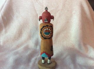 Vintage Authentic Hopi Kachina Doll Koyemsi,  Mudhead Signed By Karen Komalestewa 6