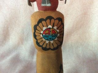 Vintage Authentic Hopi Kachina Doll Koyemsi,  Mudhead Signed By Karen Komalestewa 7