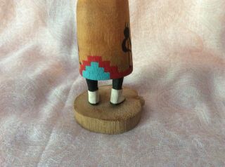 Vintage Authentic Hopi Kachina Doll Koyemsi,  Mudhead Signed By Karen Komalestewa 8