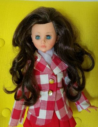Vtg Italian ITALOCREMONA Italy Fashion Doll w Fabulous Outfit Clothes & Boots 2