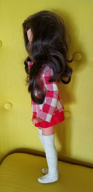Vtg Italian ITALOCREMONA Italy Fashion Doll w Fabulous Outfit Clothes & Boots 3