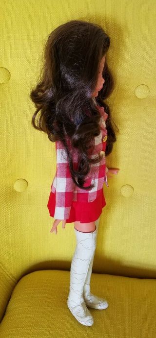 Vtg Italian ITALOCREMONA Italy Fashion Doll w Fabulous Outfit Clothes & Boots 4