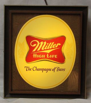 Vintage Miller High Life Lighted Beer Sign