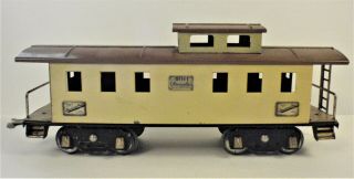 Vintage American Flyer 4011 Yellow Caboose Very Cool And Old Train Car