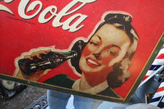 Rare Vintage 1945 Coca Cola Soda Pop Gas Station 28 