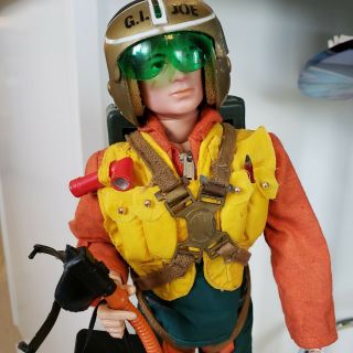 1964 Gi Joe Fighter Pilot Action Figure & Accessory 