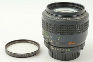 RARE 【Almost MINT】 Minolta MD Rokkor 85mm f/1.  7 MF Lens from JAPAN 418 7