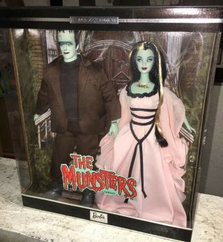Barbie The Munsters Giftset Herman & Lily Collector 12” Dolls 50544 2001