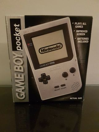Vintage Factory Nintendo Game Boy Pocket (silver Color) - 1997