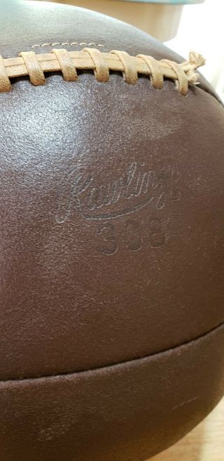 Vintage Rawlings 308 brown Leather Medicine Ball 8 lbs 3.  4 oz 8