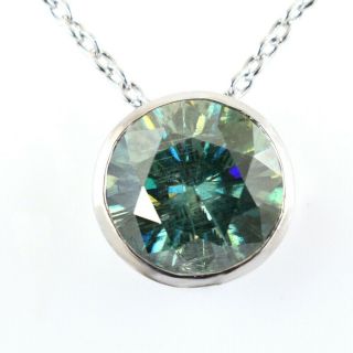 Rare & Very Huge 10.  20 Ct Blue Diamond Pendant,  Ideal Gift,  Great Luster