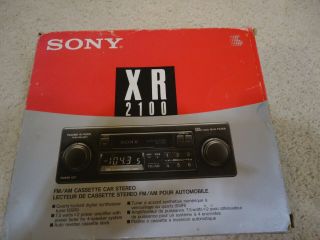 Sony Xr - 2100 Am/fm Cassette Radio Knob (shaft Style) Vintage Old School